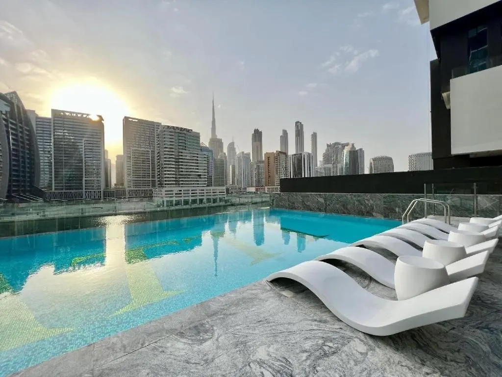 Apartamento Sunset View Overlooking Burj Khalifa And Canal View Dubai Emirados Árabes Unidos